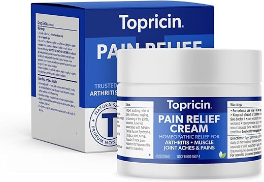 Creme Alívio da Dor (120 ml) Rápida Ação Analgésica em Gel - Topricin