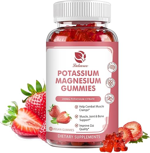 Lukaree - Gomas de Potássio Magnésio – Magnésio Glicinato de Alta Absorção 500mg