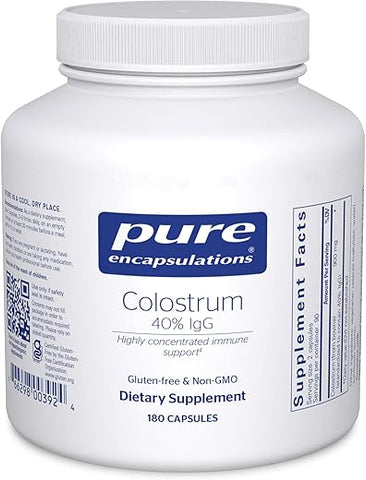 Colostrum | Suporte Imunológico Altamente Concentrado com 40% IgG | 180 Cápsulas - Pure Encapsulations