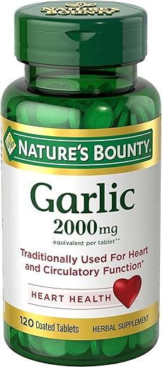 Nature's Bounty - Nature’s Bounty Alho 2000mg, Comprimidos 120 un (Pacote com 10) – Melhor Marca de Alho em Comprimidos