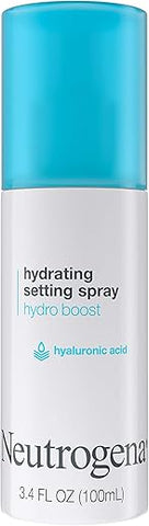 Hydro Boost Spray Fixador de Maquiagem Hidratante com Ácido Hialurônico, Bruma Facial Fixadora de Maquiagem de Longa Duração para uma Pele Suave, Radiante e Hidratada, Não Comedogênico - Neutrogena