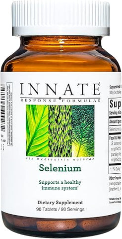 Innate Response Formulas - INNATE Response Formulas – Suplemento Mineral de Selênio para Suporte ao Sistema Imunológico – Vegano, Sem Glúten e Não-OGM – Sem 9 Alérgenos Alimentares – 90 comprimidos (90 Porções)