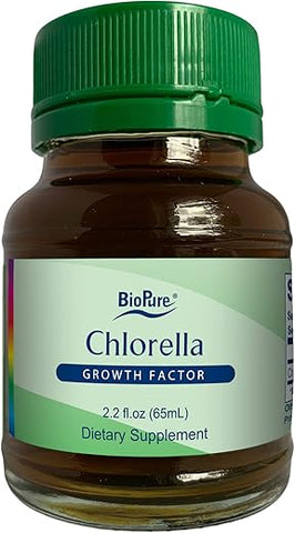 Chlorella Growth Factor Líquido – Superfood Nutracêutico Rico em Nutrientes, Proteínas, Vitaminas e Minerais – 100% Natural e Poderoso - BioPure
