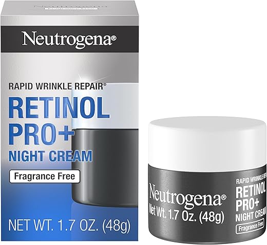 Pro Retinol Hidratante Noturno Anti-Rugas, Reparação Rápida de Rugas, Rosto Anti-Envelhecimento - Neutrogena