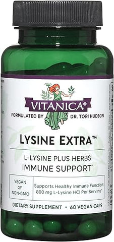 Lysine Extra – Suporte ao Sistema Imunológico, Vegano, 60 Comprimidos - Vitanica
