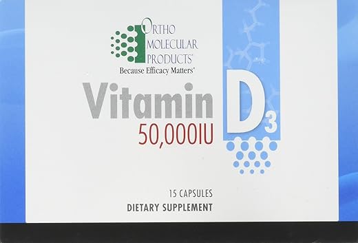 Ortho Molecular Products - Ortho Molecular – Vitamina D3 50.000 UI – 15 Cápsulas Blister Pack