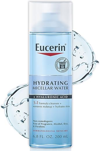 Água Micelar Hidratante 3 em 1 com Ácido Hialurônico – Frasco de 200ml - Eucerin