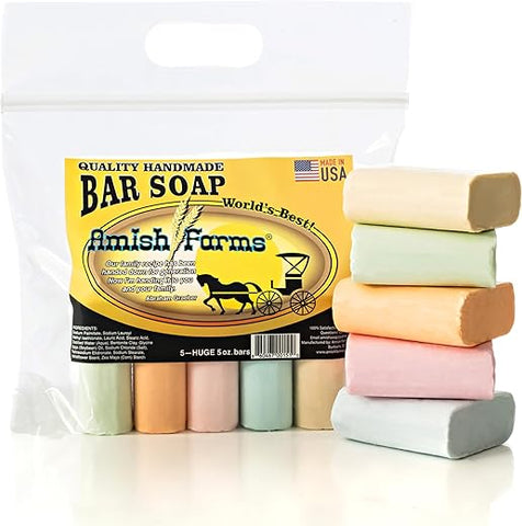 Sabonete Natural Amish Farms Original Recipe – Feito nos EUA, Artesanal, Vegano Hidratante para Pele Sensível – Mulheres