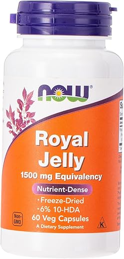 NOW Foods - Now Foods Geléia Real 1500mg 60 Cap Royal, 60 CT – Compre Online | Saúde e Bem-Estar
