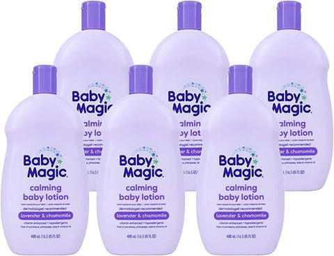 Loção Calmante Baby Magic 16.5oz, Lavanda – Hidratação e Relaxamento para o Bebê