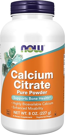 NOW Foods - NOW Citrato de Cálcio, 240 ml (Pacote com 3) – Marca NOW, Alta Visibilidade