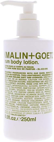 MALIN+GOETZ - MALIN GOETZ Loção corporal de Rum, 250ml, 1 unidade – Hidratante para o corpo com aroma de Rum
