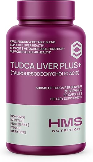 HMS Nutrition - TUDCA Liver Plus: Suporte para Limpeza e Desintoxicação do Fígado