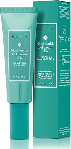 Niacinamide Gel Creme 5%, Hidratante Facial – 30g - Naturium