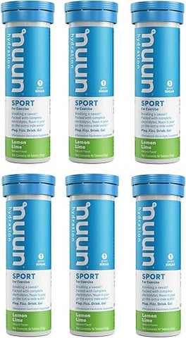Active Limão Lima Comprimidos Efervescentes com Eletrólitos – 6-Pack 10 Comprimidos | Energia e Hidratação - Nuun