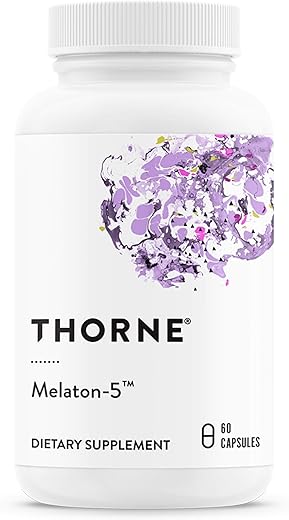 Melaton-5-5mg Melatonina – Suporta Ritmos Circadianos, Sono Repousante e Relaxamento – Sem Glúten, Sem Soja, Sem Laticínios – 60 Cápsulas - THORNE