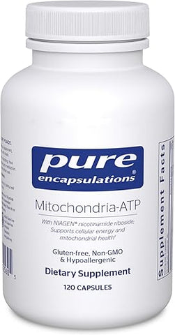 Mitochondria-ATP – Suporte Mitocondrial – Auxílio na Produção de ATP* – com Vitamina C, Vitamina E – 60 cápsulas - Pure Encapsulations