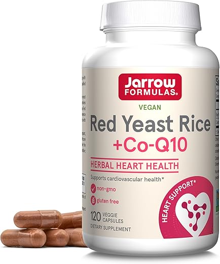 Red Yeast Rice 1200 mg – Potente Suporte Cardiovascular - Jarrow Formulas