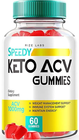 rize labs - Speedy Keto ACV Gummies – Gummy Avançado para Perda de Peso, Premium Keto Vinagre de Maçã 2000mg, Avaliações Oficiais de Saúde ACV (60 Gummies)