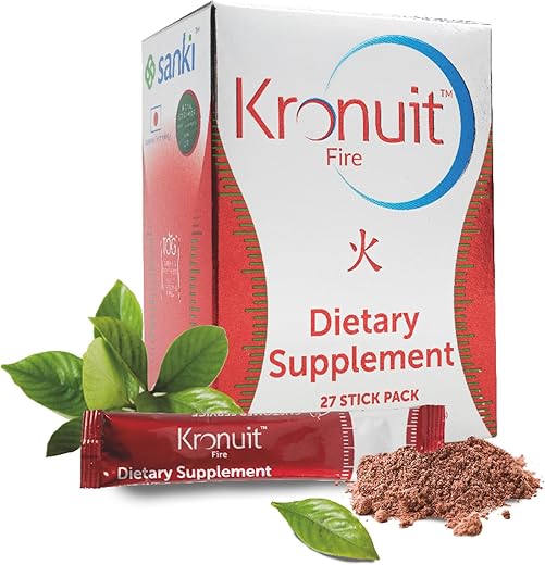 Kronuit - Fire 2.0 – Sanki: Suplemento Termogênico 100% Natural em Caixa com 27 Sachês de Sabor Frutas Vermelhas