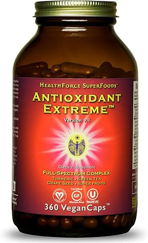 Antioxidant Extreme – 360 VeganCaps | Poderosos Antioxidantes Veganos | 360 cápsulas veganas - HEALTHFORCE SUPERFOODS