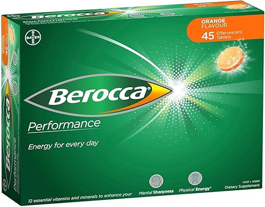 Laranja Efervescente 45 Comprimidos - Berocca
