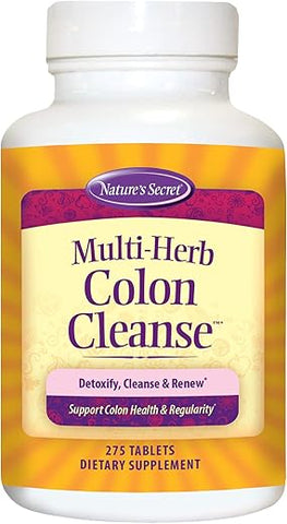 Nature's Secret - Nature’s Secret Multi-Herb Colon Cleanse – Limpeza do Cólon, 275 Tab