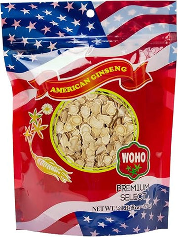 Woho - WOHO Ginseng Americano 125.8 Fatia Pequena Bolsa 227g
