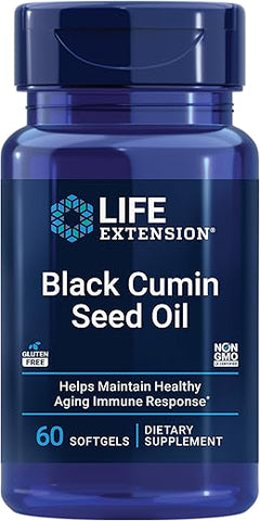 Óleo de Semente de Cominho Preto Life Extension 500 mg – Suporte Imunológico