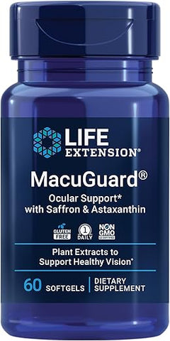 Macuguard Suporte Ocular com Açafrão – Suplemento para os Olhos  de Confiança - Life Extension