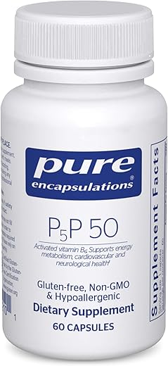 P5P 50 – Vitamina B6 Ativa – Suporta o Metabolismo Energético – 50g - Pure Encapsulations