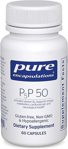 P5P 50 – Vitamina B6 Ativa – Suporta o Metabolismo Energético – 50g - Pure Encapsulations