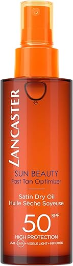 Sun Beauty Óleo Seco Bronzeador Rápido SPF 50, 150 ml - Lancaster