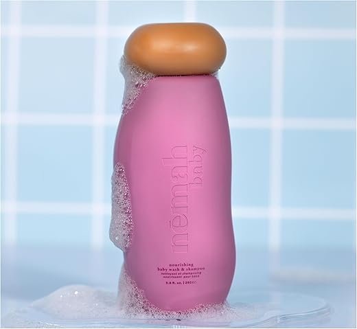 Kit Banho Relaxante para Bebês: Sabonete e Shampoo 2 em 1, Limpeza Suave - Nemah