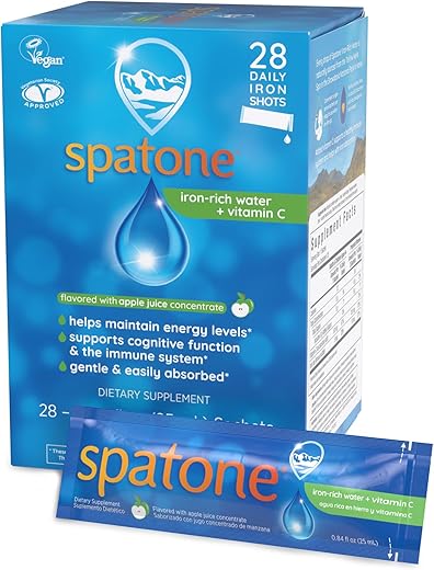 Suplemento Líquido Natural de Ferro com VIT C para Mulheres e Homens – 100ml - Spatone