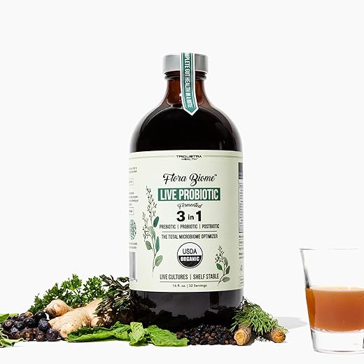 Triquetra Health - Flora Biome – Probiótico Vivo, Prebiótico | 100% Natural | 30g