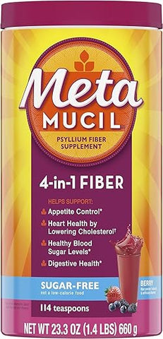 Berry Burst 114 DS – 680g – Fibra Solúvel para Saúde Digestiva - Metamucil
