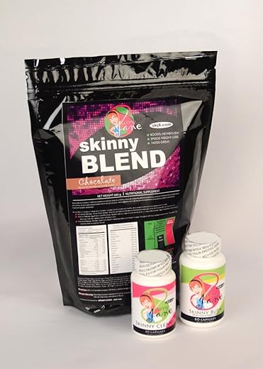 Skinny Jane - Kit Emagrecimento Rápido, Kit Slim Rápido, Kit Dieta, Melhores Shakes Proteicos Saborosos para Mulheres, Supressor de Apetite Queimador de Gordura, Limpeza e Desintoxicação, Perda de Peso Rápida, Magra