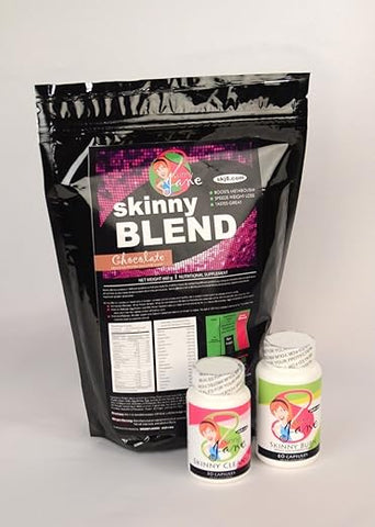 Skinny Jane - Kit Emagrecimento Rápido, Kit Slim Rápido, Kit Dieta, Melhores Shakes Proteicos Saborosos para Mulheres, Supressor de Apetite Queimador de Gordura, Limpeza e Desintoxicação, Perda de Peso Rápida, Magra