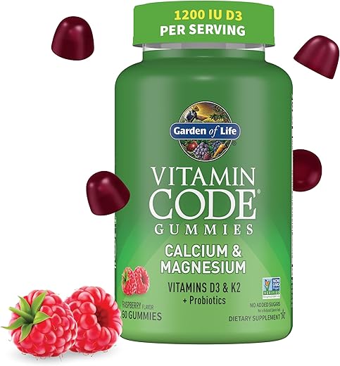 Garden of Life - Gomas de Cálcio Magnésio com D3 – Marca: Destaque na busca – 60 g