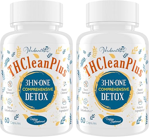Verdanthus - 31 em 1 Desintoxicante e Limpeza do Fígado, Detox Rápido, Detox Completo do Corpo, Limpeza de Toxinas para Fígado, Rim, Fórmula Herbal Natural, Suporte Imunológico