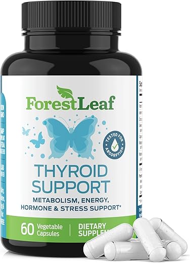 ForestLeaf - Thyroid Support para Mulheres e Homens com Iodo – Energia, Concentração