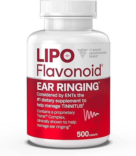 Plus: Alívio para Zumbido nos Ouvidos, Vitaminas OTC para Saúde do Ouvido, Vitamina D - Lipo-Flavonoid