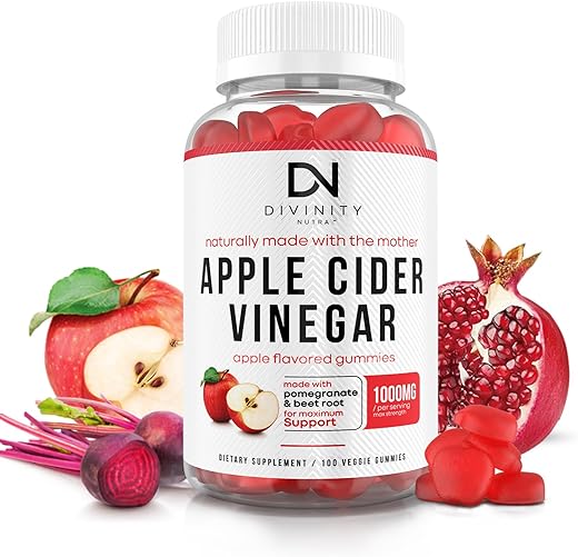 Divinity Nutra - Keto ACV Gummies Avançado para Perda de Peso – Feito nos EUA. Gomas de ACV Keto saborosas para Perda de Peso, Digestão, Limpeza. Sem Glúten, Sem GMO