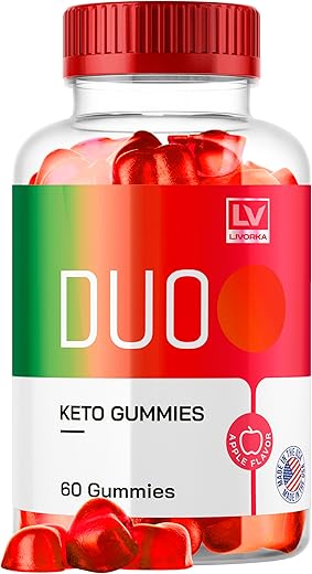 LIVORKA - Duo Keto ACV Gummies – Fórmula Avançada 1050MG, 60 Gummies para 1 Mês