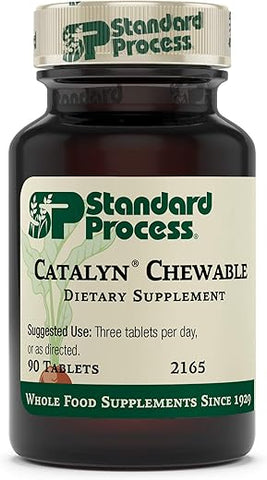 Standard Process Inc. - Standard Process Catalyn Chewable – Suporte Fundamental para o Bem-Estar Geral com Vitamina D, Vitamina C, Vitamina A, Tiamina, Riboflavina, Vitamina B6, Citrato de Magnésio e