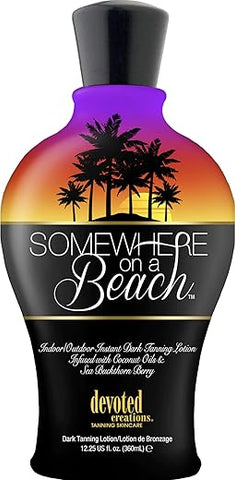 Devoted Creations - Bronzeador Instantâneo Indoor Outdoor Somewhere on a Beach 12.25 Ounce (360 ml)
