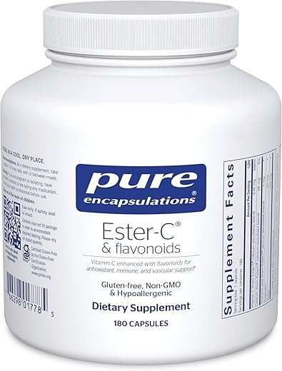 Ester-C: Vitamina C em Pó de Alta Absorção  Líder em Saúde - Pure Encapsulations