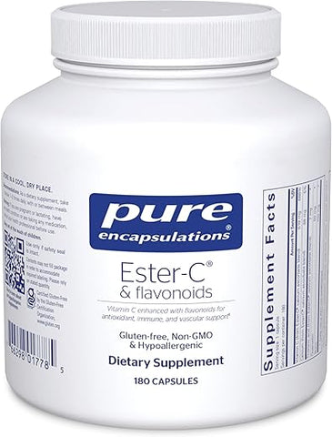 Ester-C: Vitamina C em Pó de Alta Absorção  Líder em Saúde - Pure Encapsulations
