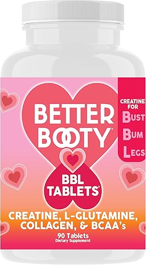 Angry Supplements - Melhores Tablets BBL para Ganho de Glúteos – Creatina para Resultados Incríveis (500g)